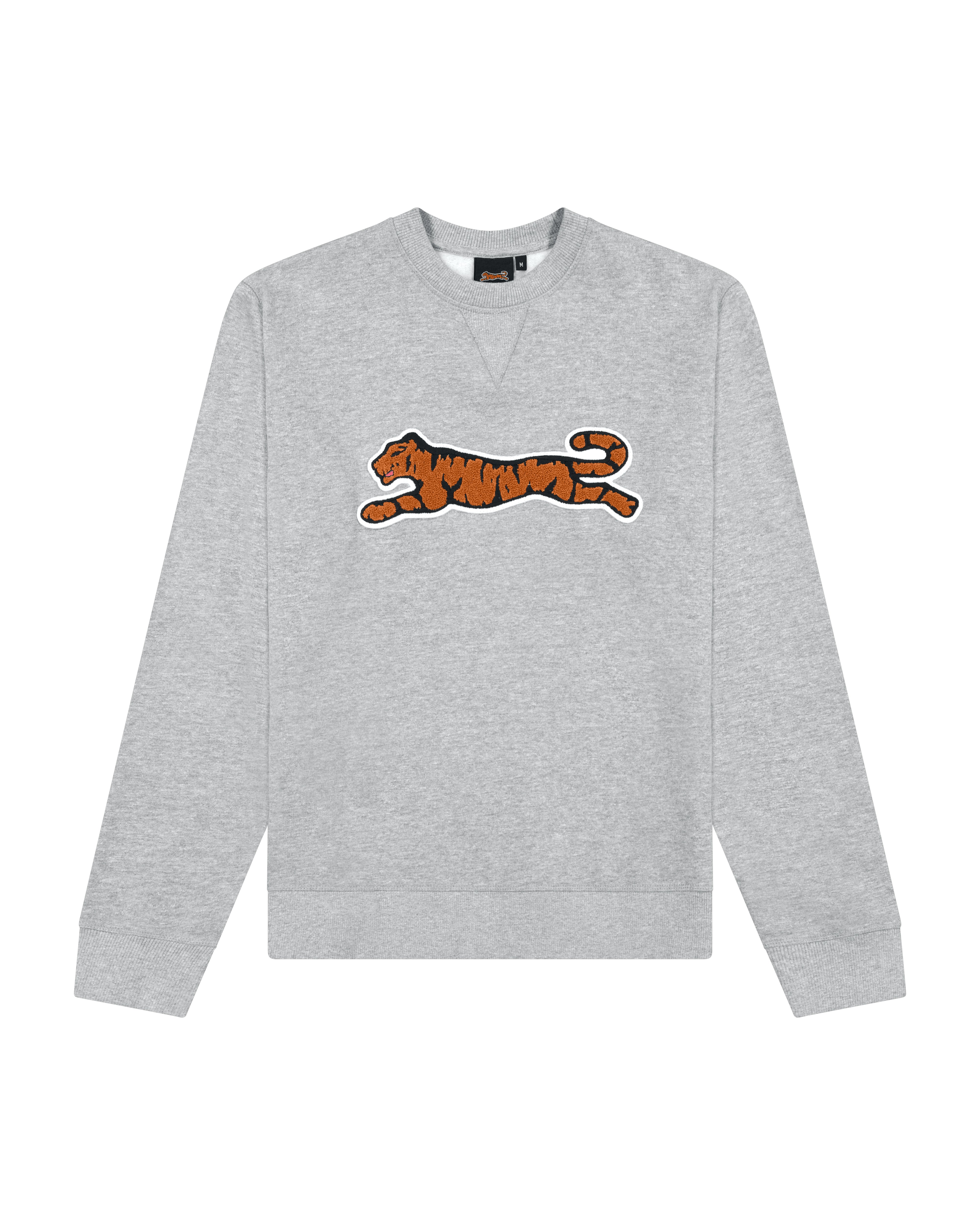 Le Tigre Chenille Pullover Hoodie - Long Sleeve Cotton & Polyester Fleece Hooded Sweatshirt, Kangaroo Pocket & Chenille Logo